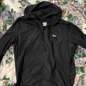 Black pink rain jacket!